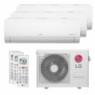 Ar Condicionado Multi Split Tri Split LG Inverter 21000 BTUs 2x7000+1x9000 Quente e Frio Branco 220V A3UW21GFAC.AWGZBR1