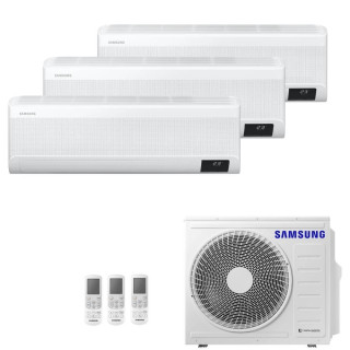 Ar-Condicionado Multi Split Tri Split Samsung Wind Free 24000 BTUs 3X9000 Quente e Frio Inverter AJ068AXJ3KH-AZ 220V Ar-Condicionado Multi Split Tri Split Samsung Wind Free 24000 BTUs 3X9000 Quente e Frio Inverter AJ068AXJ3KH-AZ 220V