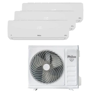 Ar Condicionado Tri Split Inverter Philco 27000 BTUs (2x9000+1x12000) Quente e Frio 220V PAC27QV