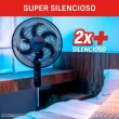 Ventilador de Coluna Arno 140W 40cm 6 Pás 3 Velocidades Preto VE2C 220V